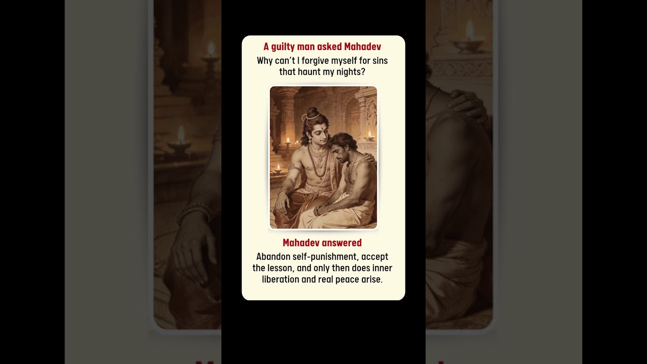 Why Self-Guilt Never Ends 🔱🖤 #sanatan #wisdom #shorts
