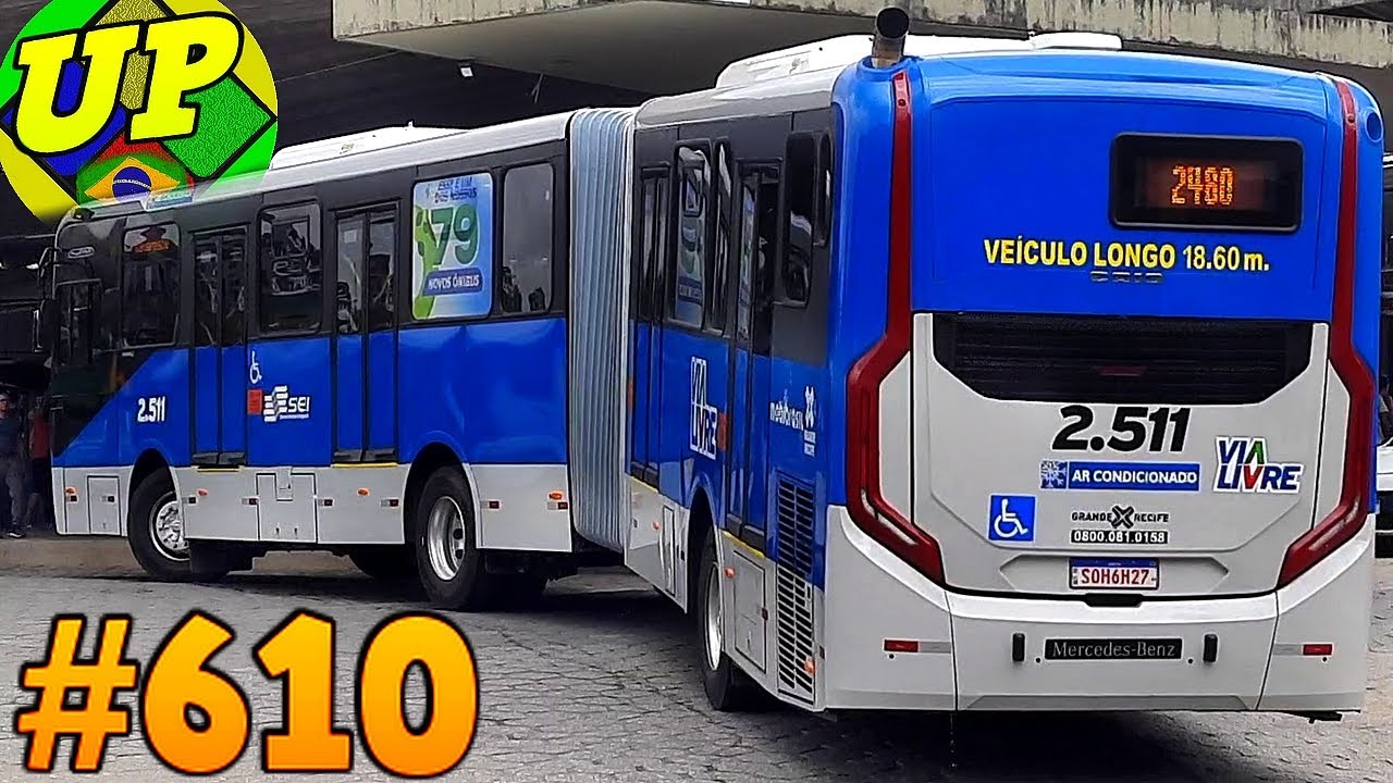 #610  Ti Camaragibe - Grande movimentação de  ônibus e BRTs no acesso ao Terminal de Camaragibe