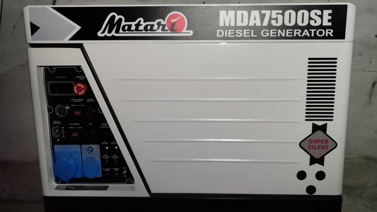 Огляд і тест дизельного генератора Matari MDA7500SE 