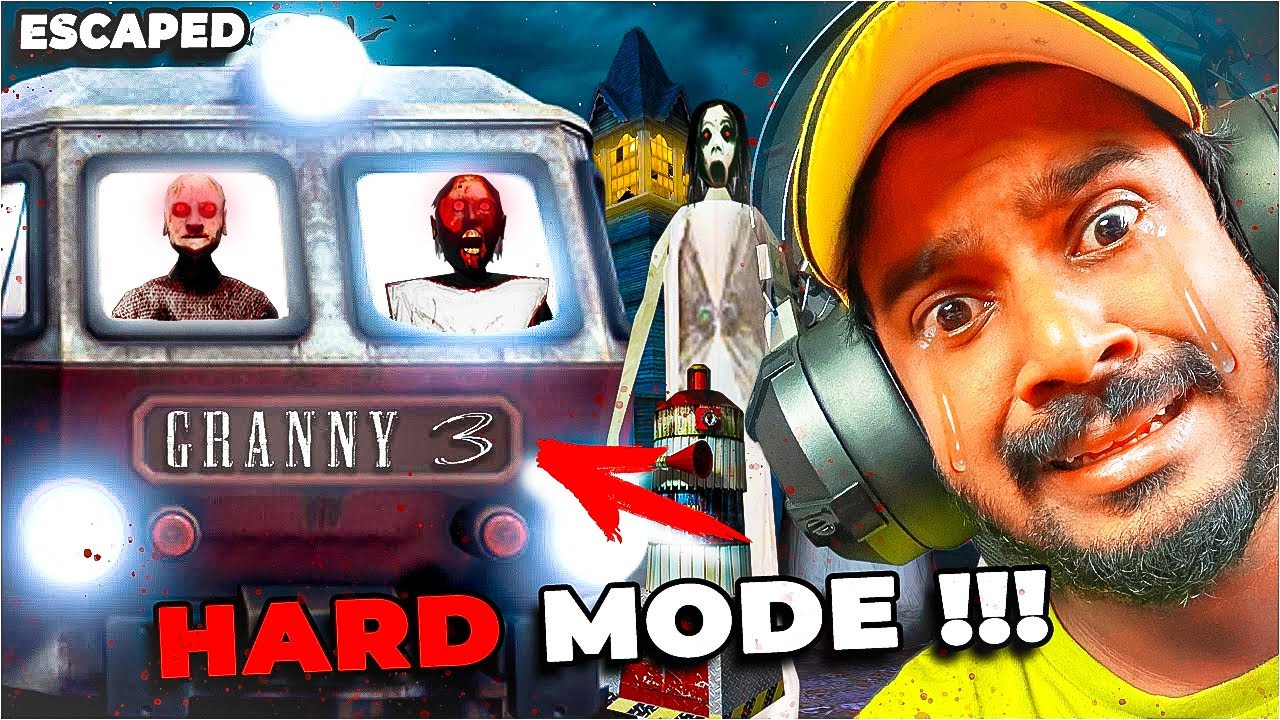 EPIC TRAIN 🚂 ESCAPE FROM GRANNY❗ ( HARD MODE ) 😱😰 | GRANNY 3 #horrorgaming #gameplay #horrorstories