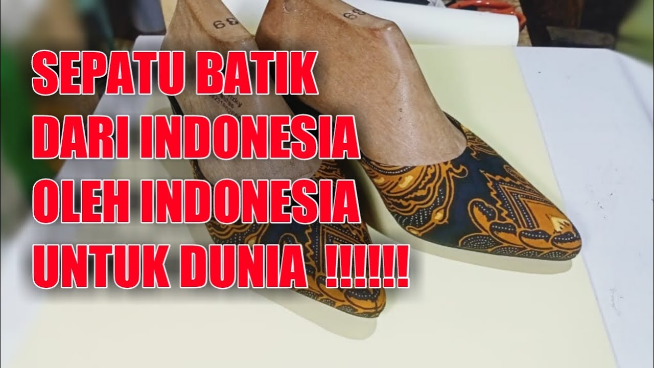 MEMBUAT SLOP HEELS DARI KAIN BATIK @ginanechanel1325