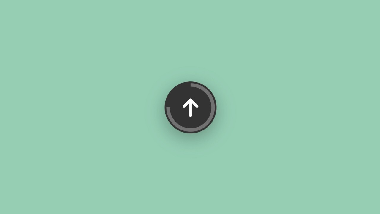🚀 Scroll to Top Button with Progress Ring - HTML, CSS & JavaScript Tutorial