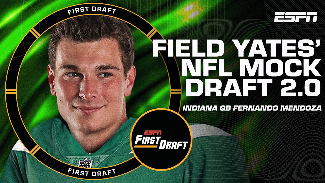 🚨FIELD YATES' 2026 MOCK DRAFT 2.0🚨 Top-10 breakdown w/Mel Kiper! | First Draft🏈