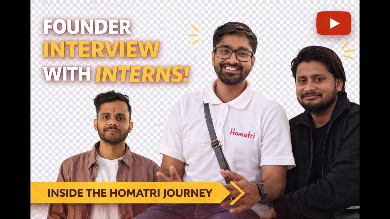“Grilling the Founder | Intern Edition” -  India's First Home-Cooked Food delivery platform |