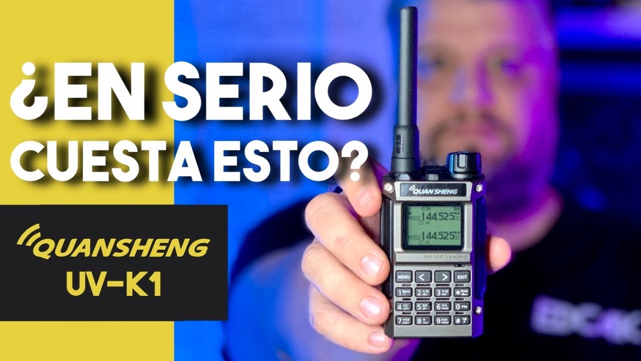 Este walkie barato es una LOCURA 😱 Quansheng UV-K1 | Review EDC4K