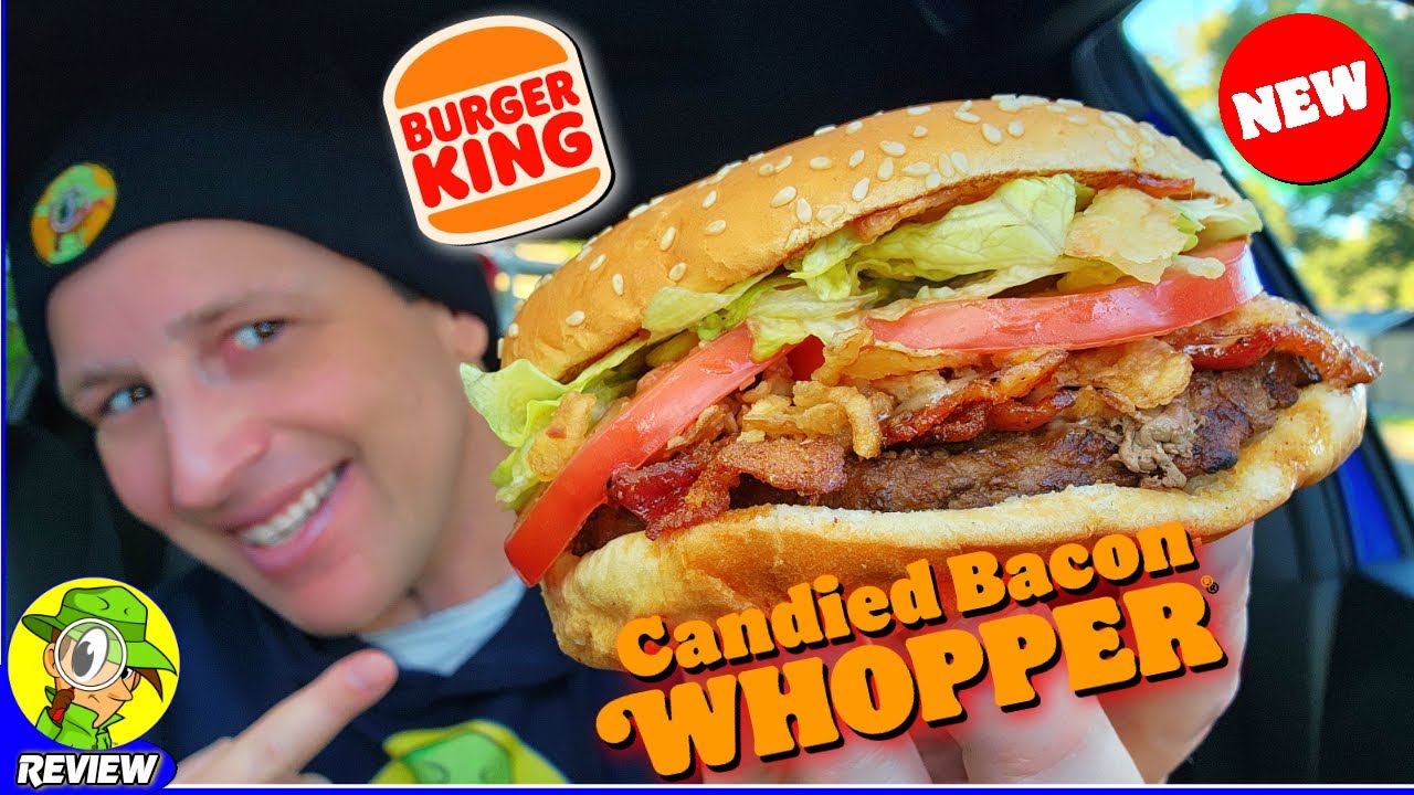Burger King® CANDIED BACON WHOPPER® Review 🍔👑🍬🥓 ⎮ Peep THIS Out! 🕵️‍♂️