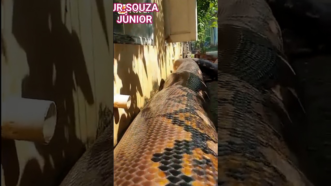 maior cobra capturada #serpente #anaconda #satisfa&ccedil;&atilde;o #shorts #medo
