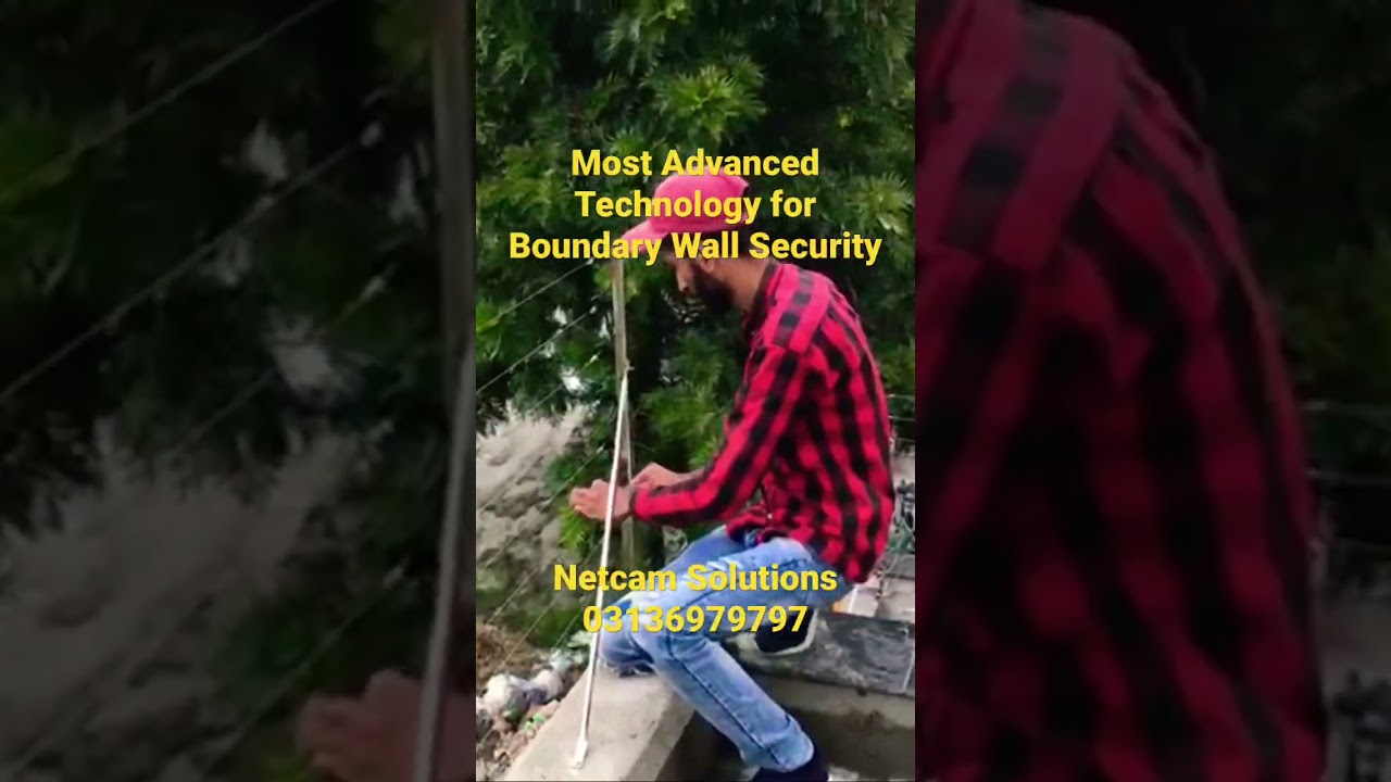 Latest Boundary Wall Security Solution by #netcamsolutions #electricfencing #boundarywall #security