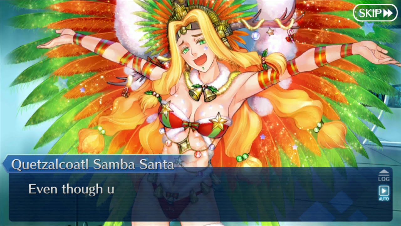 FGO NA - Quetzalcoatl (Samba)'s Valentine's Scene || Voiced