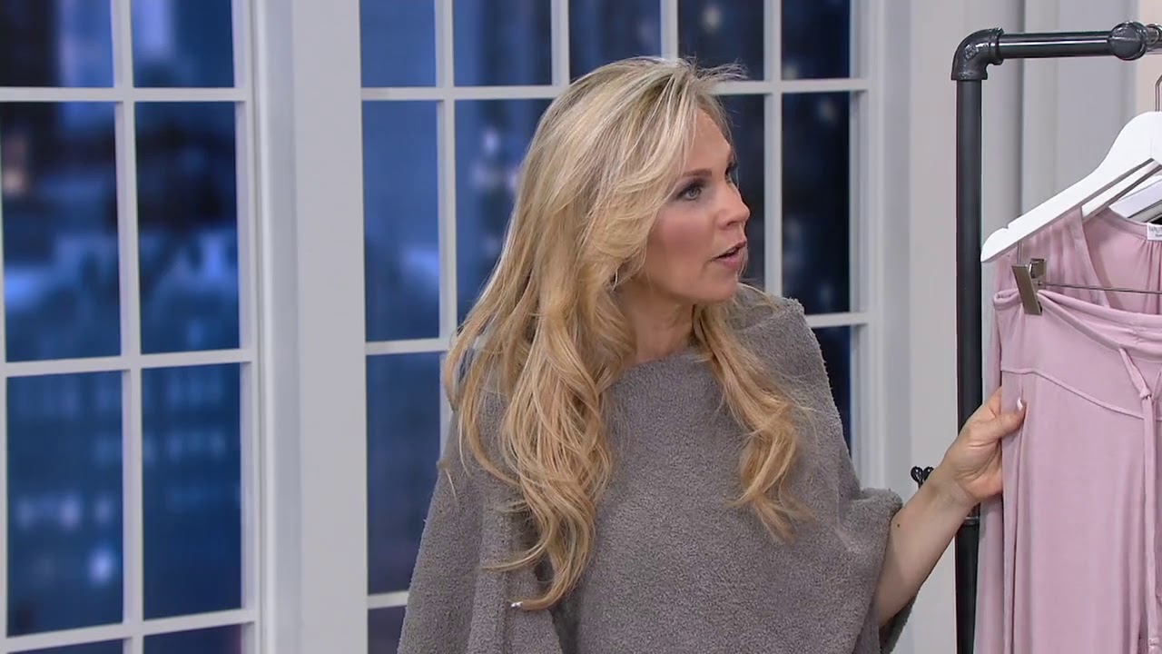 Barefoot Dreams Luxe Milk Jersey Namaste Lounge Set on QVC