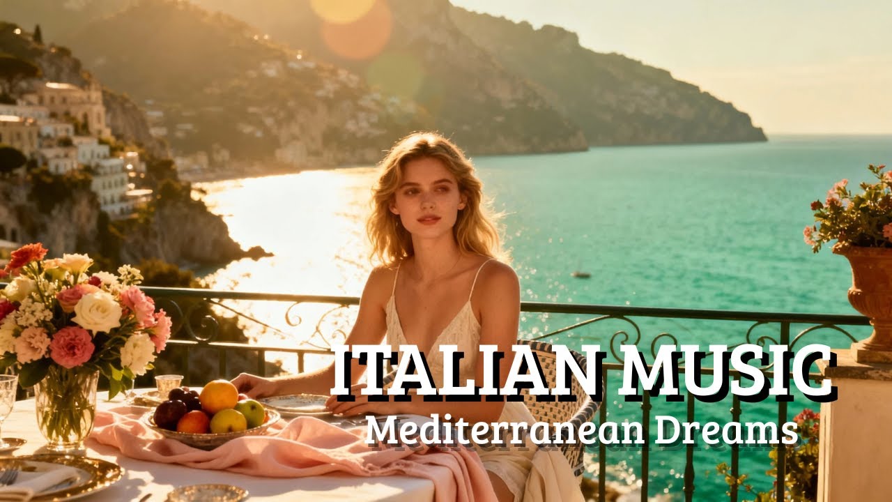 Mediterranean Serenity 🎶 Italy Relax Vibes for 2+ Hours Amalfi Coast Sunset Views