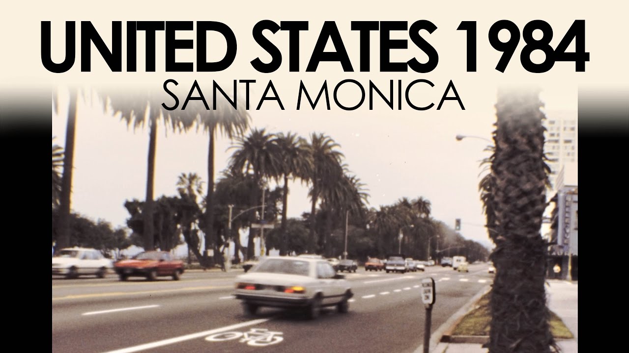 Archive footage of Santa Monica in the 1980s | California home movie film