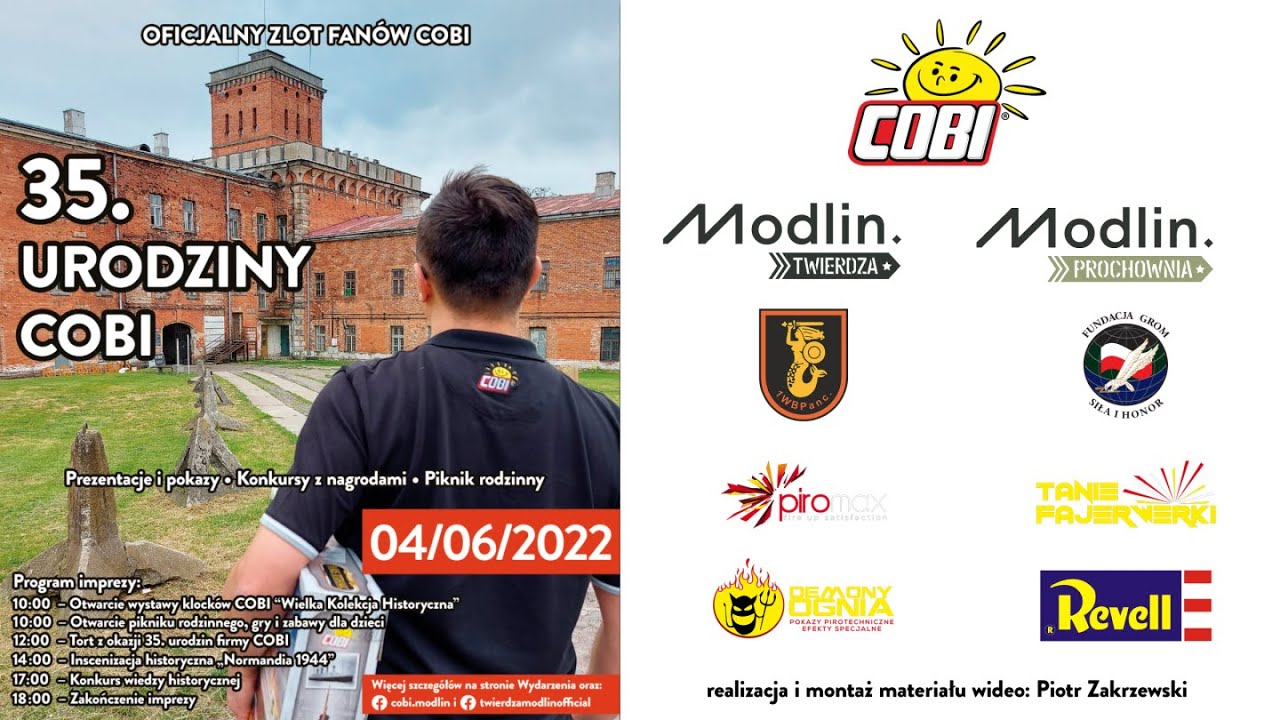 💥Wideorelacja z 35. urodzin firmy COBI w Twierdzy Modlin💥(4 czerwca 2022)