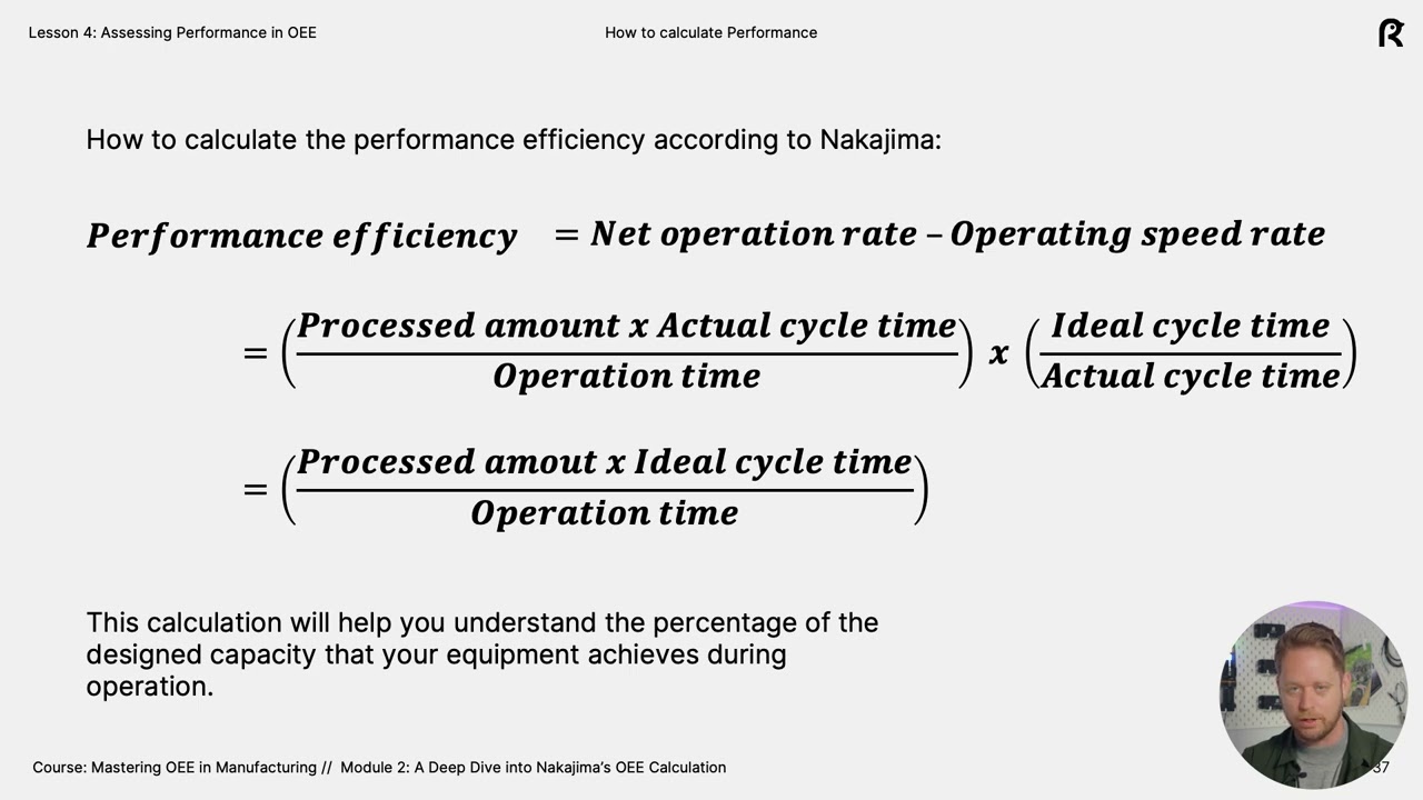 Lesson 4: Calculating Performance in OEE &ndash; Free lesson