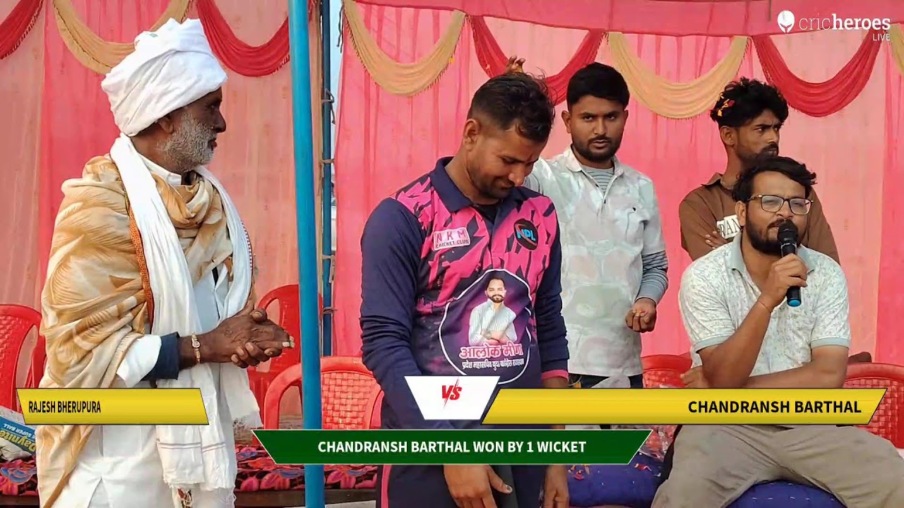 Rajesh Bherupura vs Chandransh barthal live cricket match | Super Over Cricket Tournament,Niwai(Ton