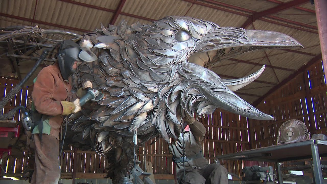 Une sculpture géante made in Périgord au Hellfest