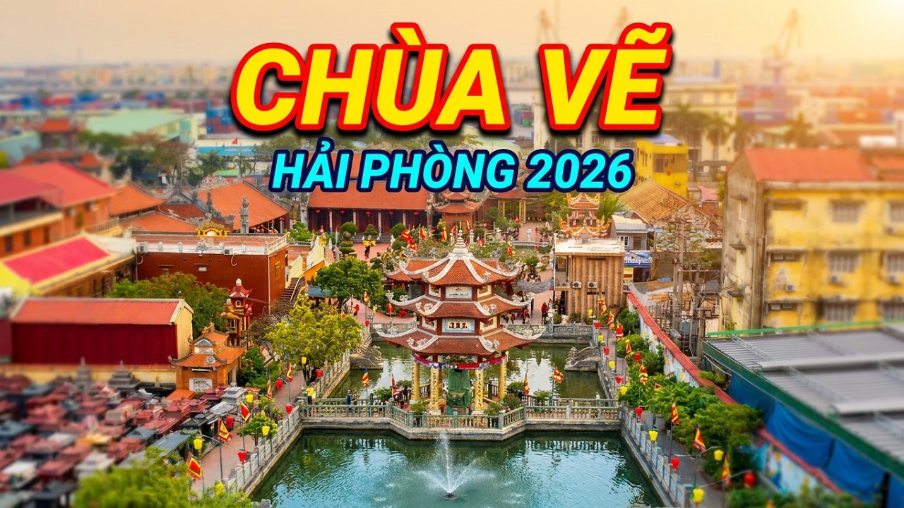 Chùa Vẽ ở Hải Phòng ngày mồng 2 tết Bính Ngọ 2026