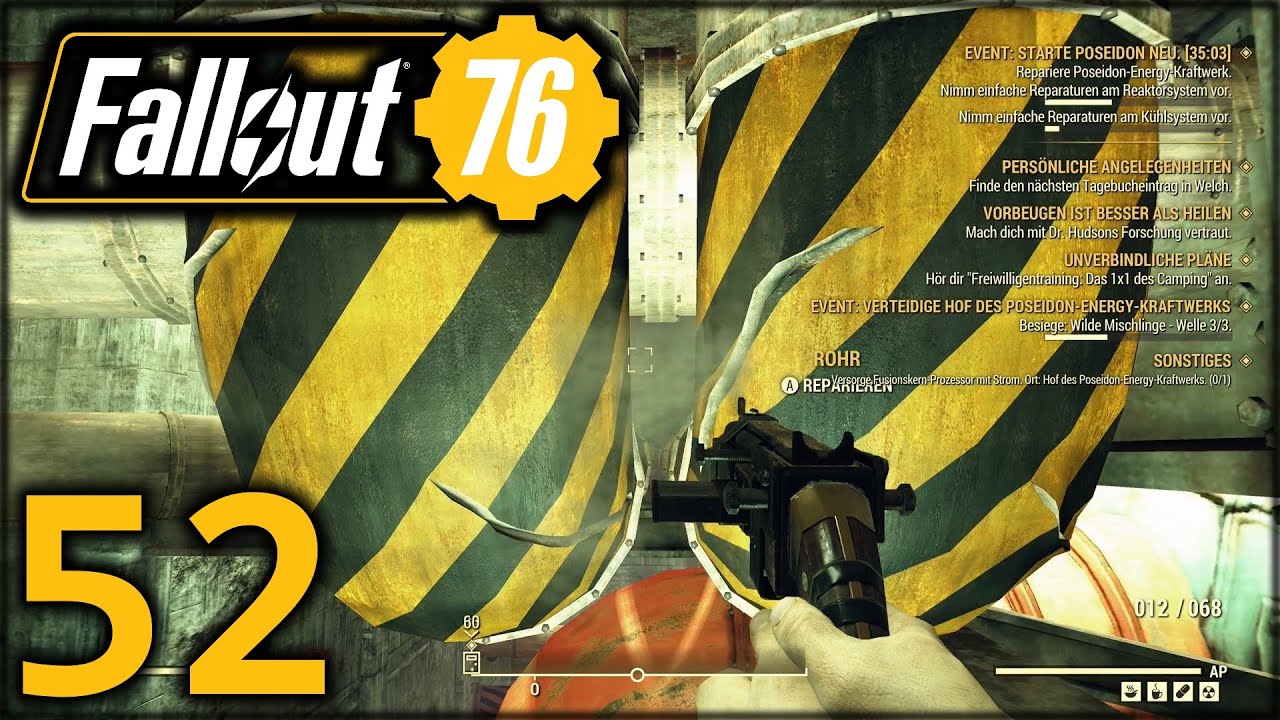 POSEIDON Atomkraftwerk SCHON WIEDER anwerfen!? ☢ FALLOUT 76 #052 Let's Play Deutsch