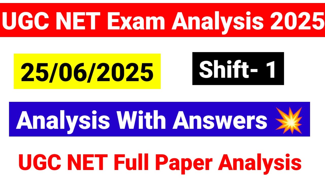 UGC NET 25 June 1st Shift Exam Analysis 2025 | 25 June Shift 1 UGC NET Exam analysis| UGC NET MENTOR