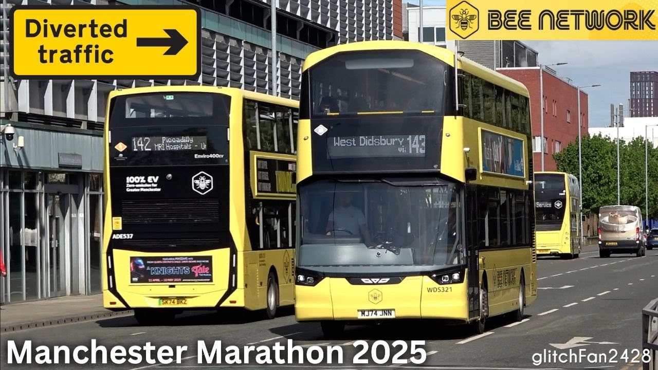 🐝 Bee Network Bus Diversions in Action: Manchester Marathon 2025
