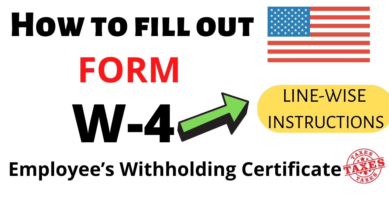 How to complete Form W-4 for 2021/22 correctly and give it to your Employer - Line wise instructions