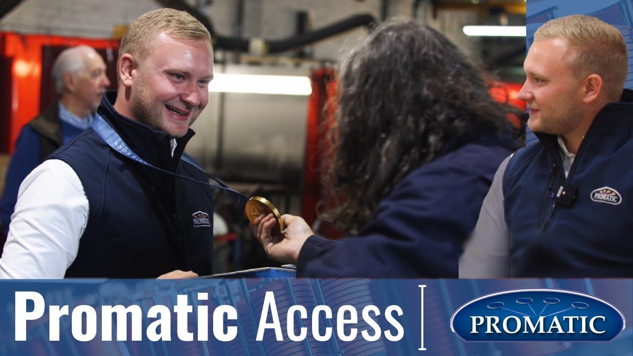 Promatic Access: Olympic Champion Nathan Hales Visits Promatic