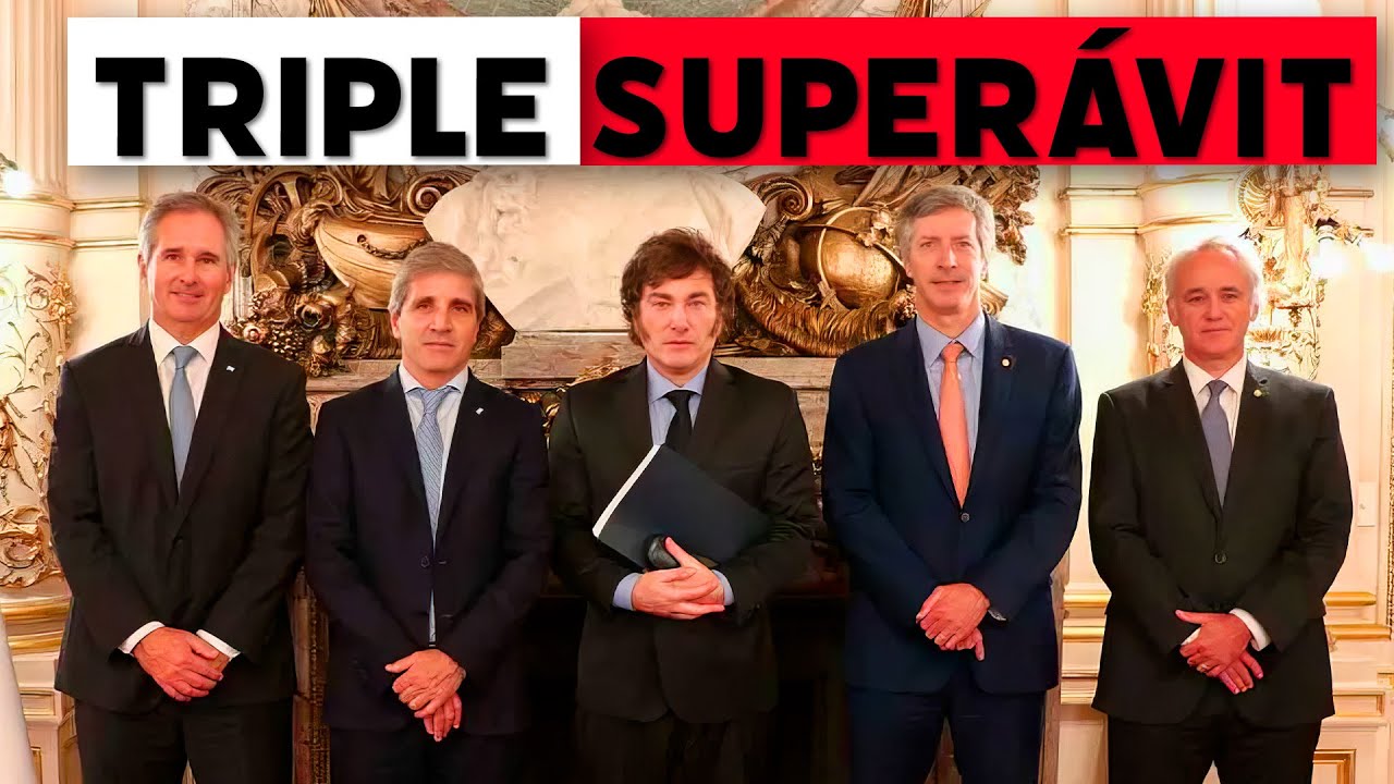 Milei logra tres meses de superávit presupuestario en Argentina