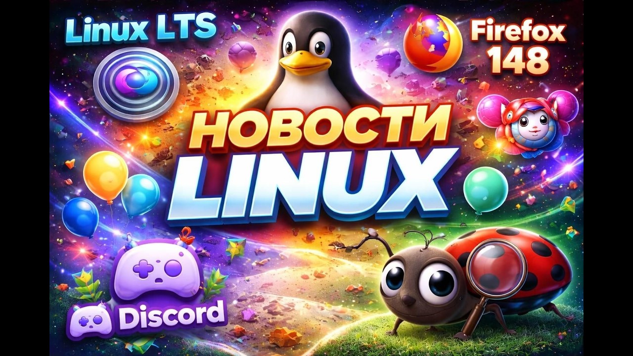 Linux LTS , COSMIC , возраст Discord , Firefox 148 , браузер Ladybird и другие новости Linux.