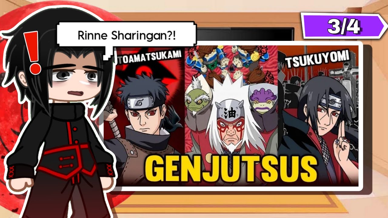Família Uchiha React - Os 10 Genjutsus Mais Fortes 🔥 (3/4) | Naruto/Gacha
