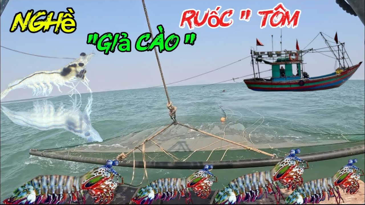 Trải ghiệm nghề giả cào ruốc “ Tôm “ | Ngư Dân Kiếm Hàng triệu mỗi Đêm với Công Cụ đơn giản