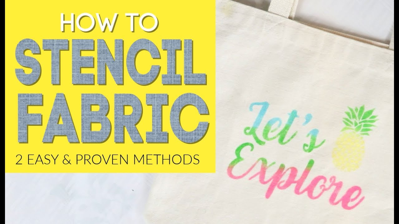 How to Stencil Fabric (2 easy and proven methods)