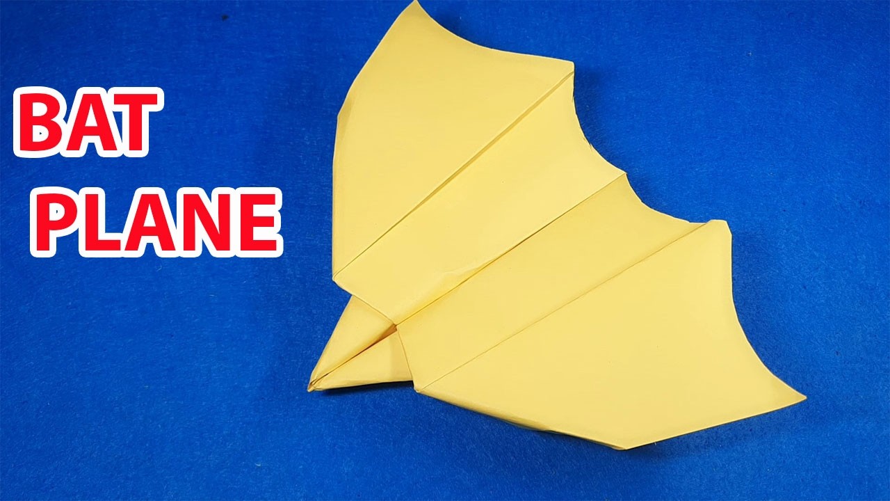 Cách gấp máy bay giấy bay mãi không rơi, máy bay giấy bay như dơi | Gấp máy bay #702