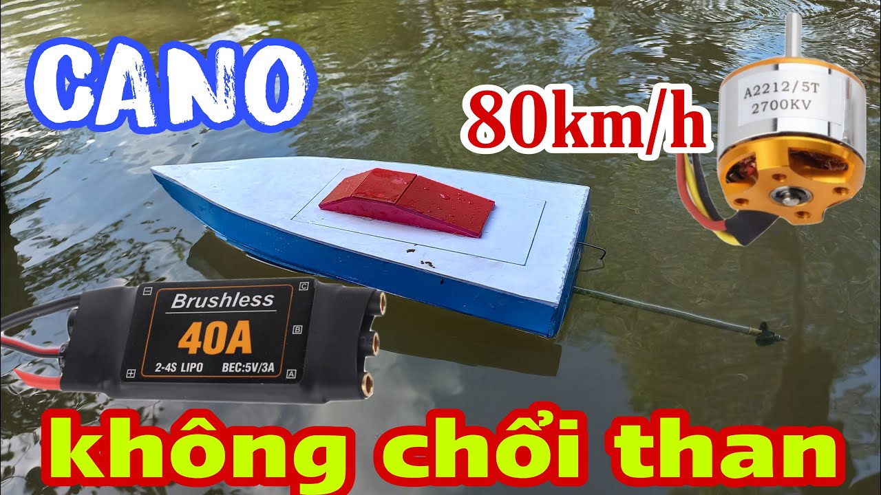 Thử Lắp Motor Esc Không Chổi Than CANO Tốc Độ 80km/h Try Installing CANO Brushless Esc Motor 80km/h