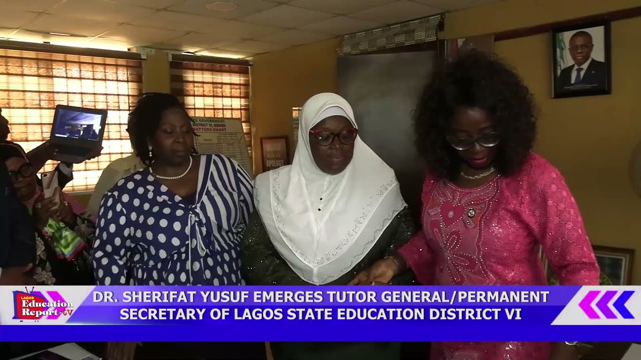 MRS VICTORIA PEREGRINO AND DR SHERIFAT YUSUF EMERGE CHAIRMAN TESCOM AND TGPS EDUCATION DISTRICT VI