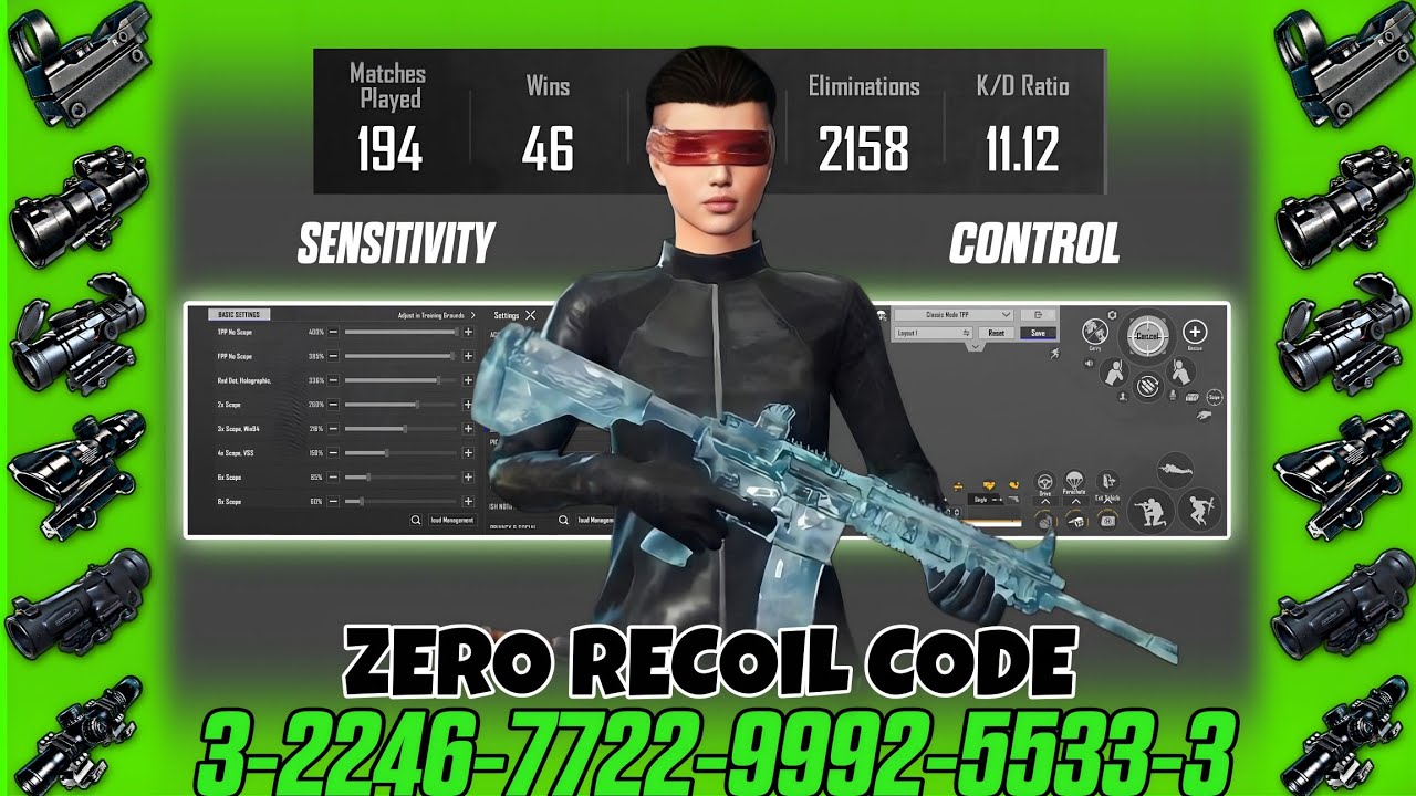 NEW UPDATE 4.3 CODE 🔥 PUBG MOBILE/BGMI SENSITIVITY SETTINGS 2026 | BEST SCOPE SENSITIVITY SETTINGS✅