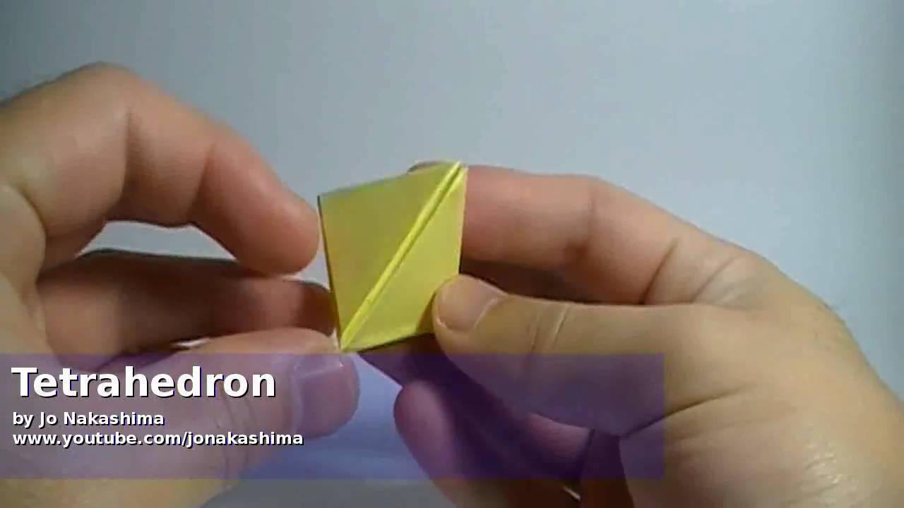 Origami Tetrahedron (Jo Nakashima)