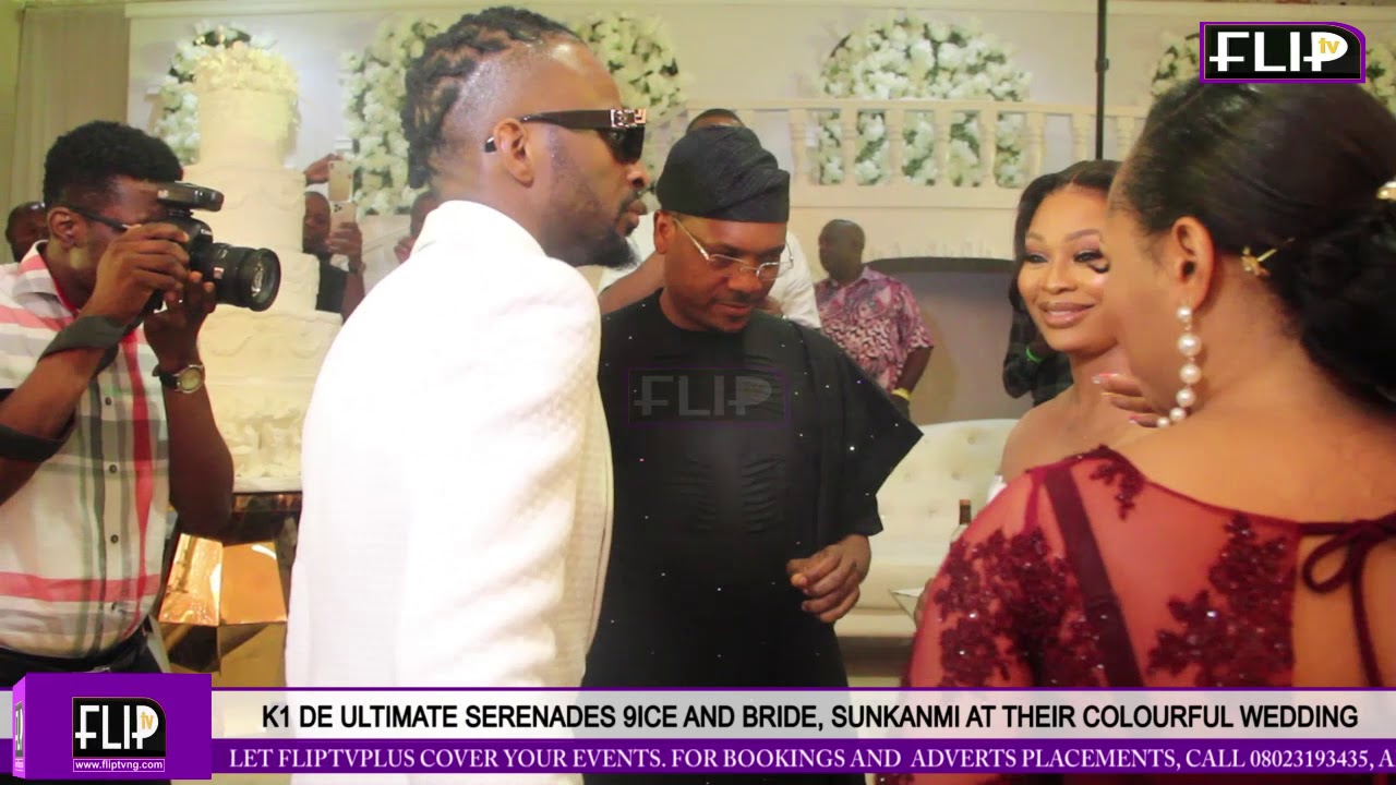 K1 DE ULTIMATE SERENADES 9ICE AND BRIDE, SUNKANMI AT THEIR COLOURFUL WEDDING