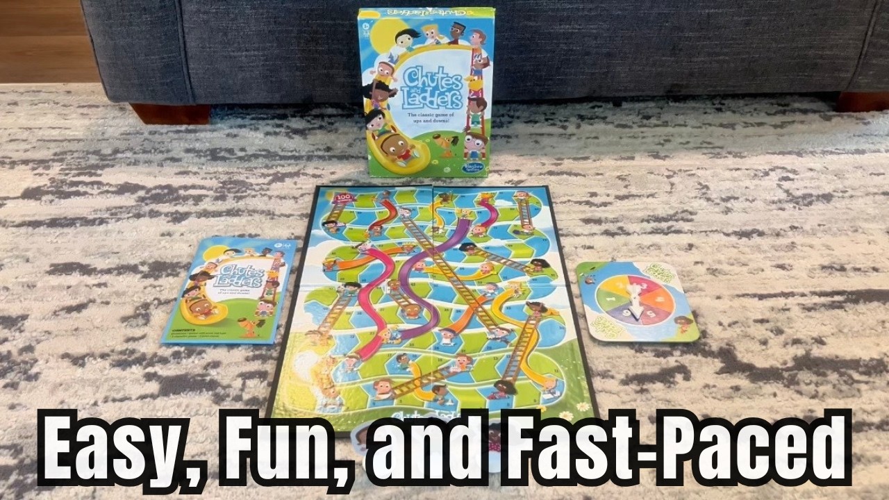 Chutes and Ladders Board Game Review | Fun Kids Game for Preschoolers