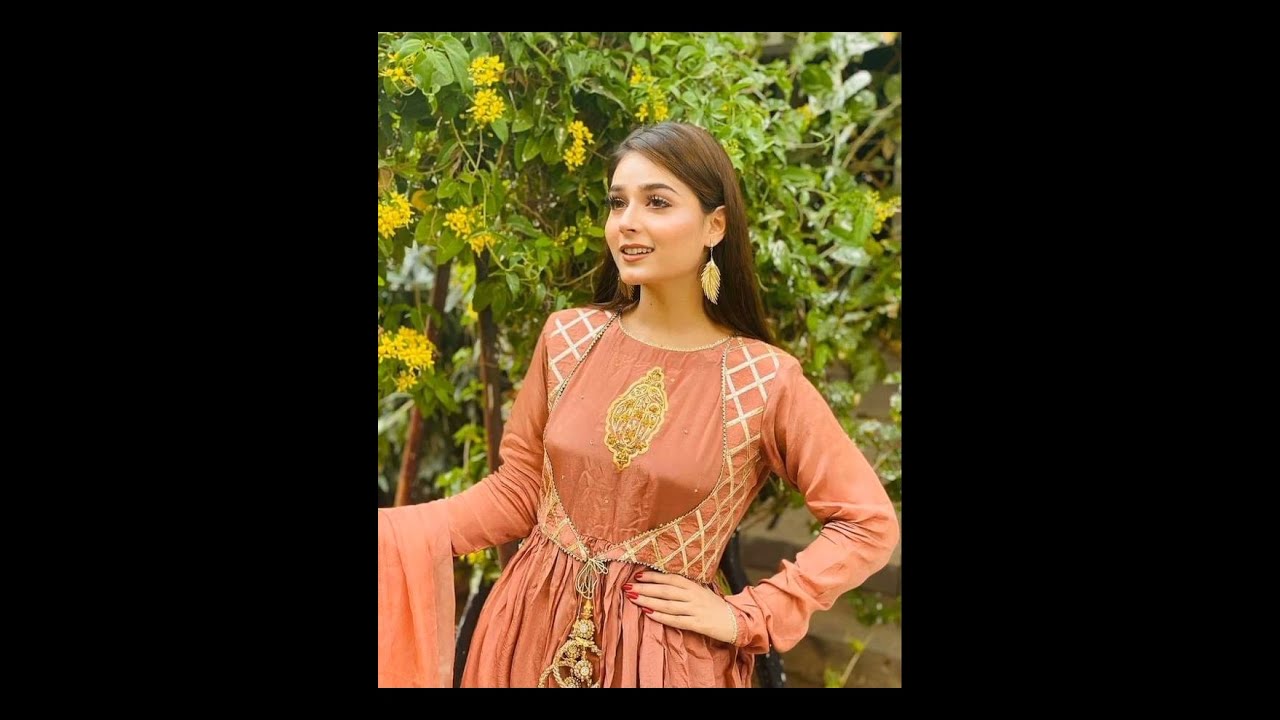 Pakistani actress wearing jacket style dresses nowadays #beautiful koti style dresses