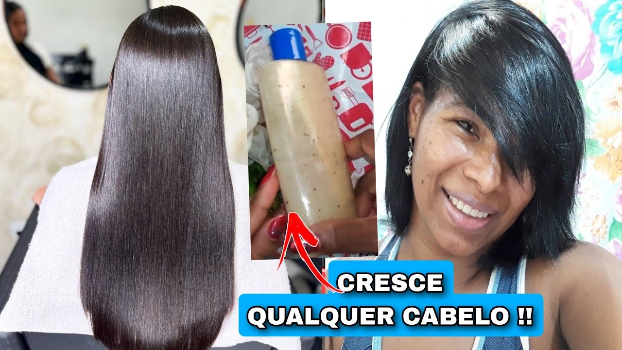 QUALQUER CABELO CRESCE MUITO E NÃO CAI, MELHOR RECEITA DO MUNDO PARA CRESCER CABELO!!!