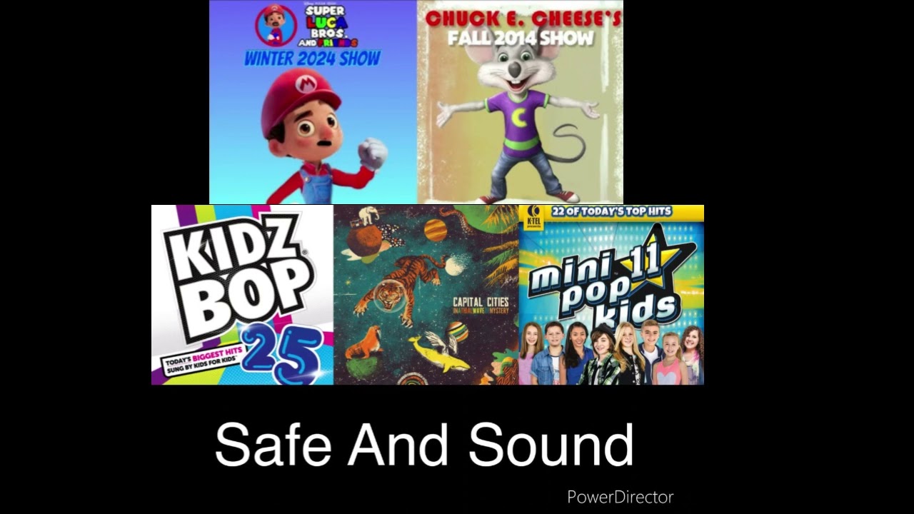 Safe & Sound Capital Cities, Kidz Bop Mini Pop Kids, Chuck E. Cheese, Super Luca Bros. and Friends
