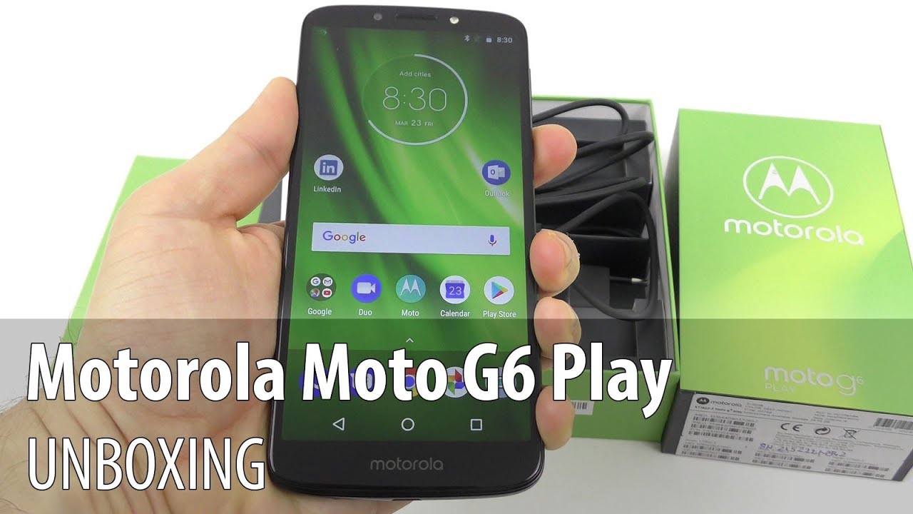 Motorola Moto G6 Play Unboxing (Midrange 5.7 inch glass back phone)