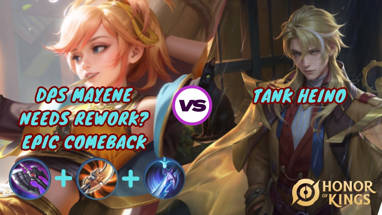 Mayene VS Heino| EPIC Comeback BUT Mayene Needs Rework? Honor of Kings Mayene Build & Gameplay