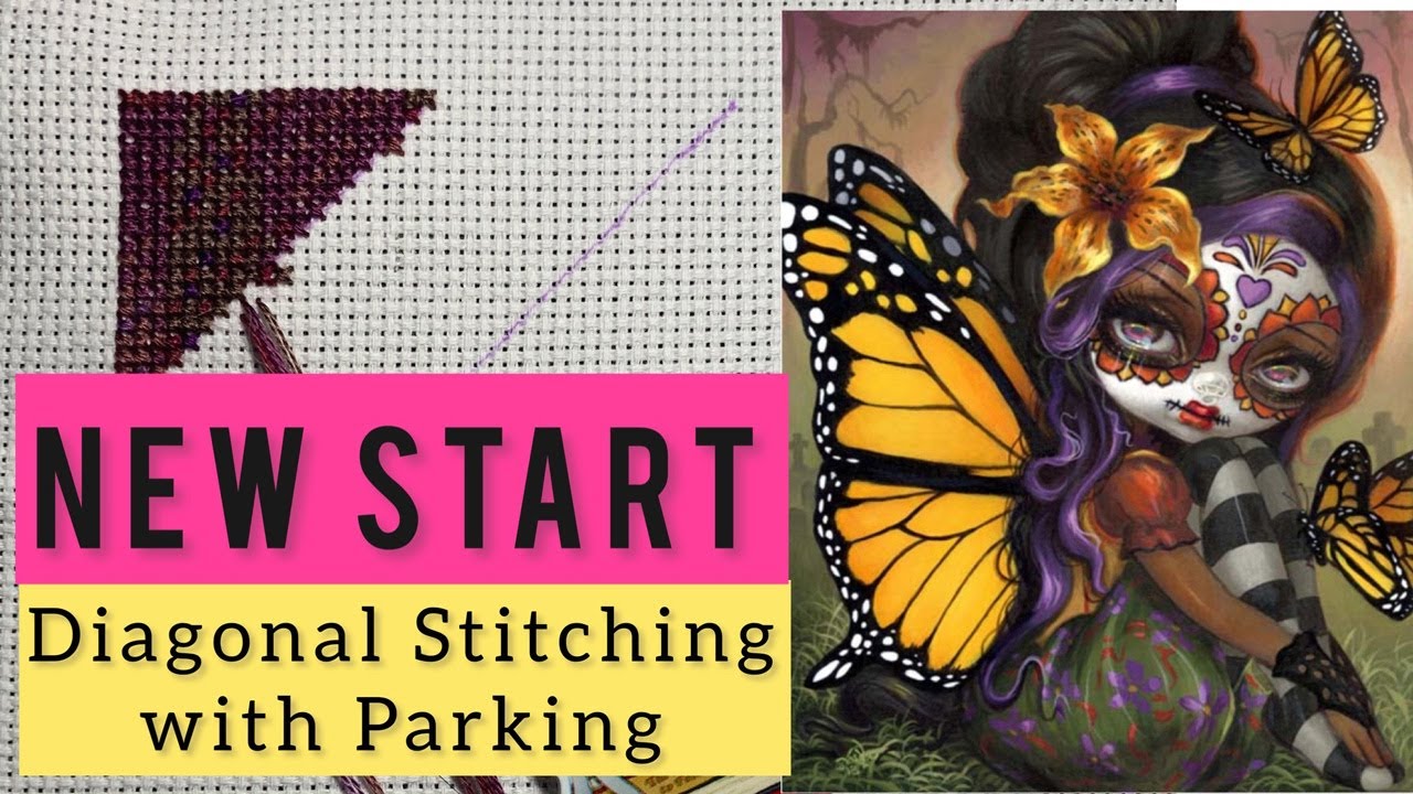 Stitch With Me NEW START Full Coverage HAED Cross Stitch by Jasmine Becket-Griffith Flosstube