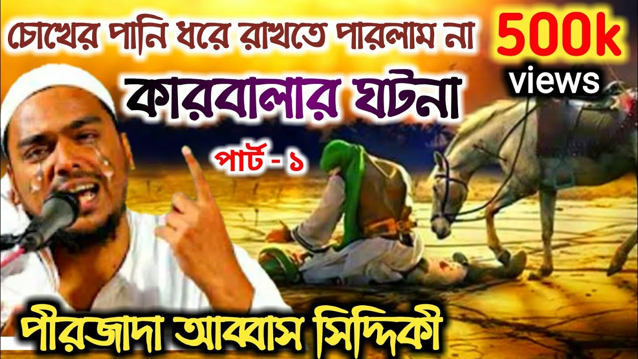 কারবালার ঘটনা ওয়াজ করলেন পীরজাদা আব্বাস সিদ্দিকী ভাইজান/pirjada Abbas siddique জান ঠান্ডা হয়ে জাবে
