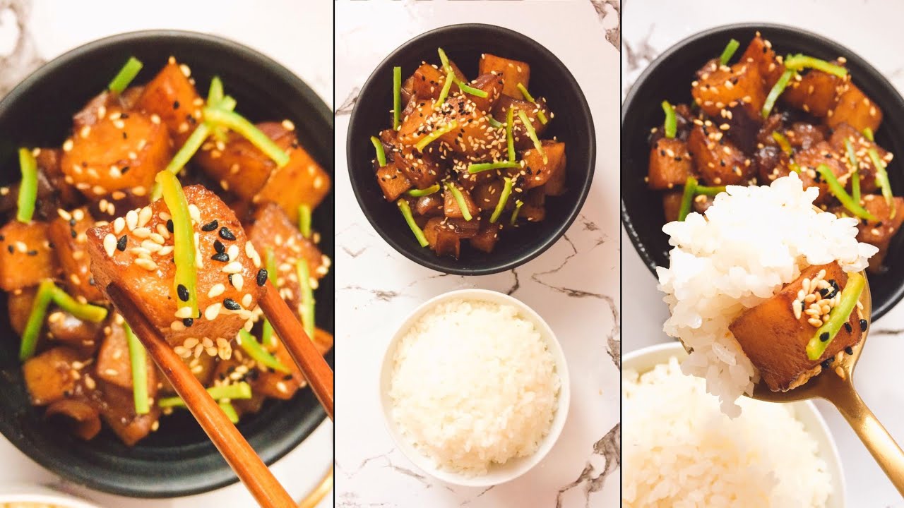 ألذ طبق جانبي كوري 🇰🇷 من البطاطس🥢لذيذ جدا حرفياً وبمكونات متوفره وبسيطه Korean Potatoes Side Dish