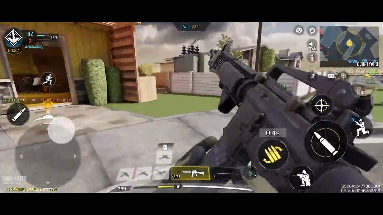 Call Of Duty Mobile: MP Match: Hardpoint: Nuketown with M16 Gameplay MVP Master Weapon DonnyasMattDB