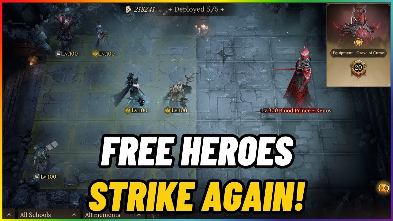 Grave of Curse 20 F2P FULL AUTO Free Heroes ONLY In DragonHeir Silent Gods x Dragonstride top tier