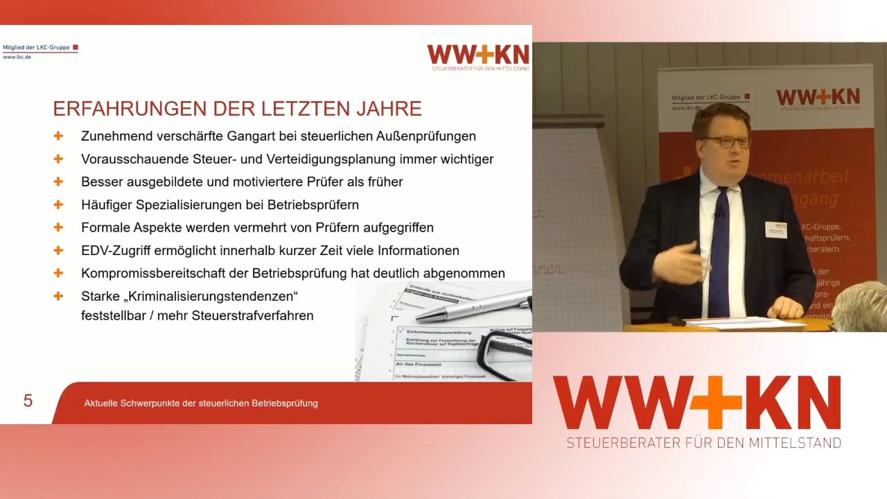 Schwerpunkte der steuerlichen Betriebsprüfung