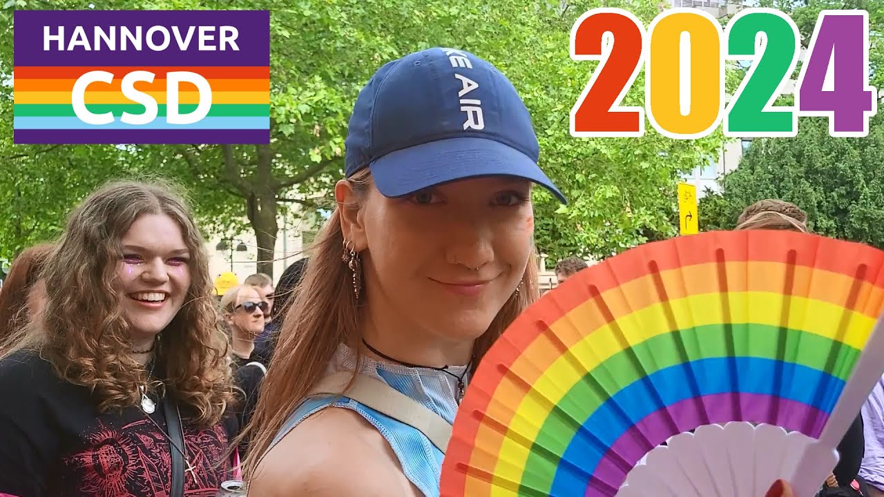 CSD Christopher Street Day Fest Hannover (Германия) 2024 LGBT-Pride Respekt Free Hugs & Kisses